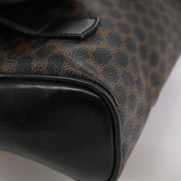 CELINE Macadam Canvas Backpack Pvc Leather Black Silver - Picture 16 of 16